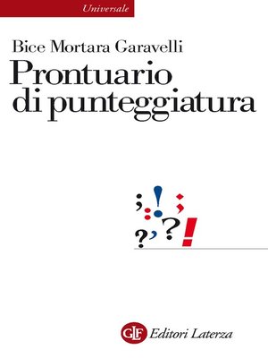 cover image of Prontuario di punteggiatura